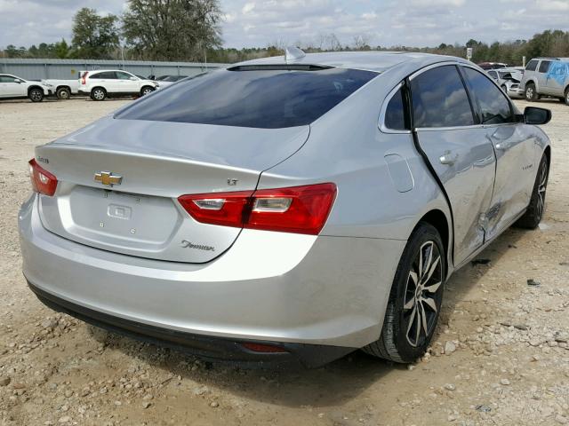 1G1ZE5ST6GF283842 - 2016 CHEVROLET MALIBU LT SILVER photo 4