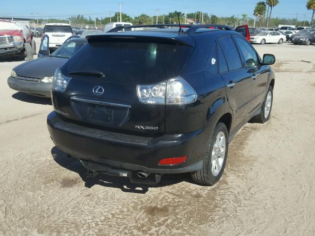 2T2GK31U48C052837 - 2008 LEXUS RX 350 BLACK photo 4