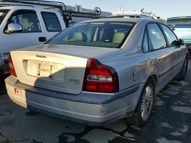 YV1TS94D9Y1143439 - 2000 VOLVO S80 SILVER photo 4