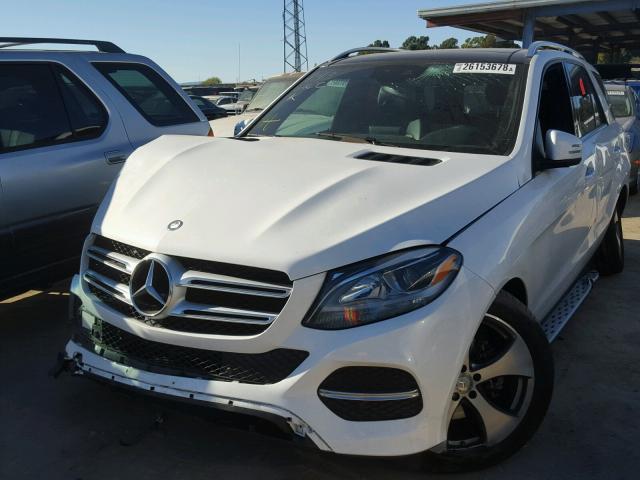 4JGDA5HB0GA771169 - 2016 MERCEDES-BENZ GLE 350 4M WHITE photo 2