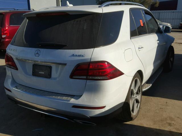 4JGDA5HB0GA771169 - 2016 MERCEDES-BENZ GLE 350 4M WHITE photo 4