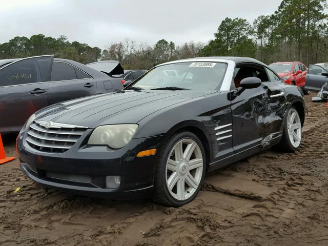 1C3AN69L94X015474 - 2004 CHRYSLER CROSSFIRE BLACK photo 2