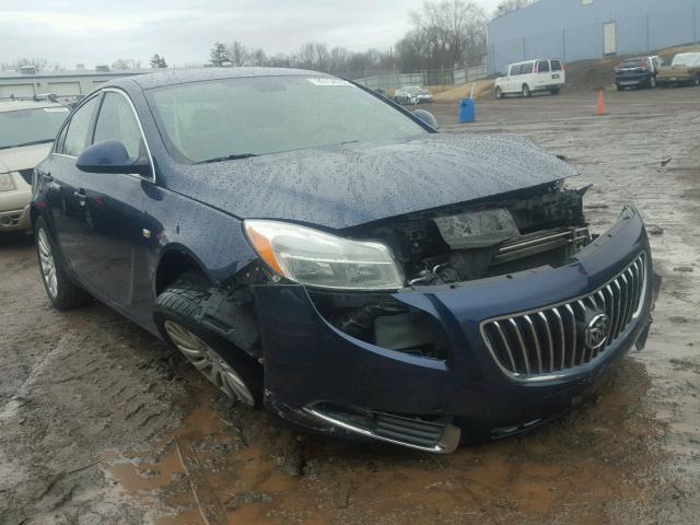 W04GN5EC3B1083124 - 2011 BUICK REGAL CXL BLUE photo 1