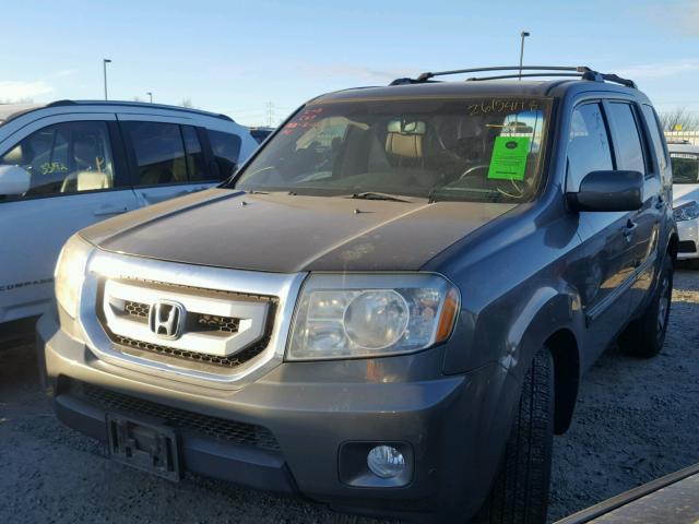 5FNYF48839B052031 - 2009 HONDA PILOT TOUR GRAY photo 2