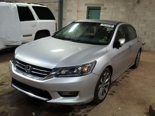 1HGCR2F50DA218359 - 2013 HONDA ACCORD SPO SILVER photo 2