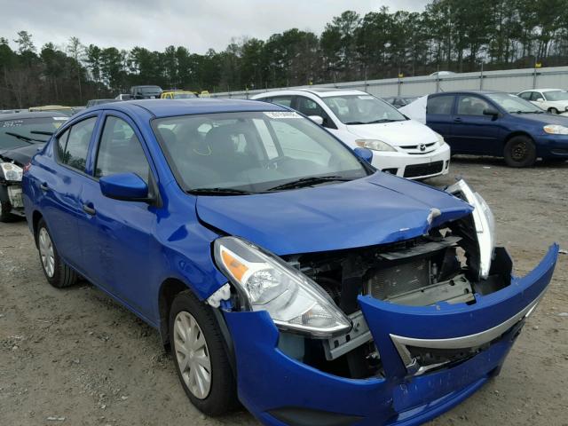 3N1CN7AP1GL824737 - 2016 NISSAN VERSA S BLUE photo 1