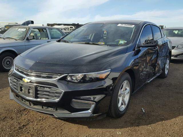 1G1ZB5ST9HF287510 - 2017 CHEVROLET MALIBU LS BLACK photo 2