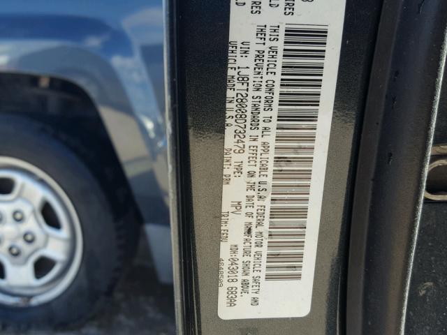 1J8FT28008D732479 - 2008 JEEP PATRIOT SP BLUE photo 10