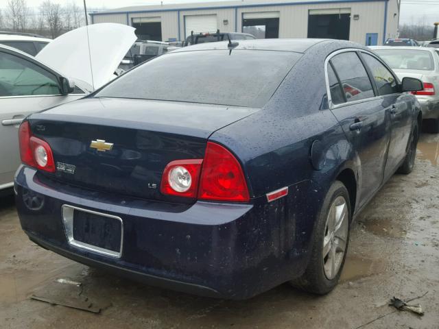 1G1ZG57B494143250 - 2009 CHEVROLET MALIBU LS BLUE photo 4