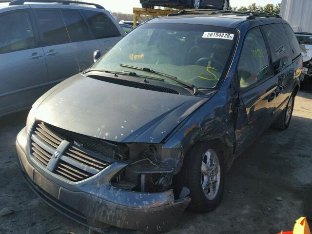 1D4GP45R56B532949 - 2006 DODGE CARAVAN SX BLUE photo 2