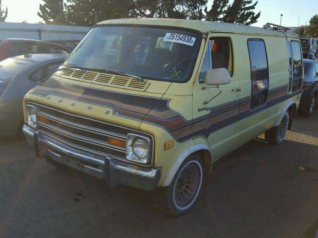 B21BF8X180032 - 1978 DODGE VAN YELLOW photo 2