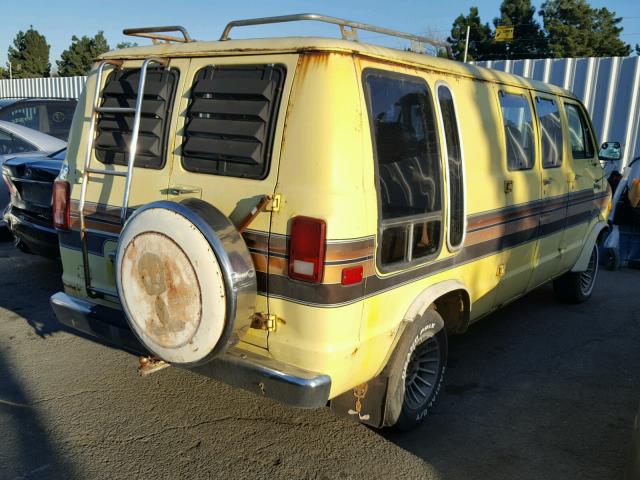 B21BF8X180032 - 1978 DODGE VAN YELLOW photo 4