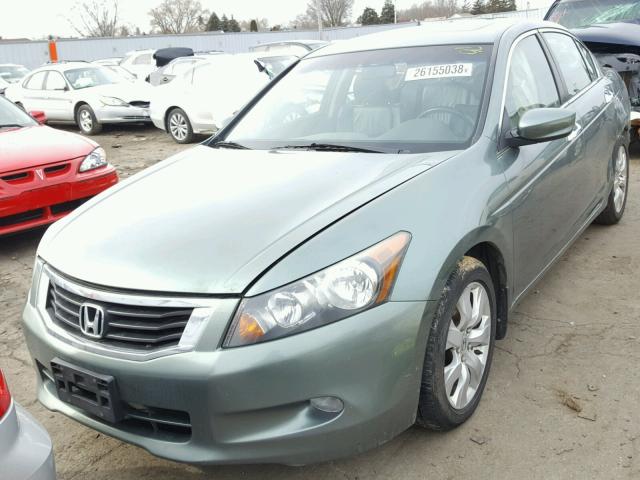 1HGCP368X9A028789 - 2009 HONDA ACCORD EXL GREEN photo 2