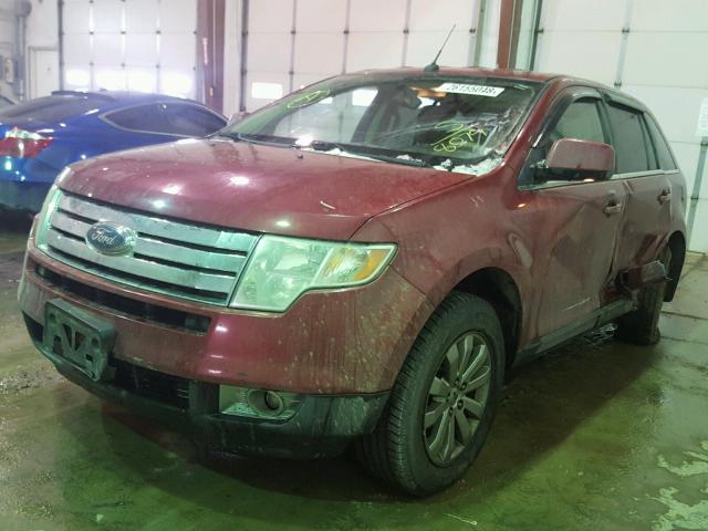 2FMDK49CX8BA38079 - 2008 FORD EDGE LIMIT RED photo 2