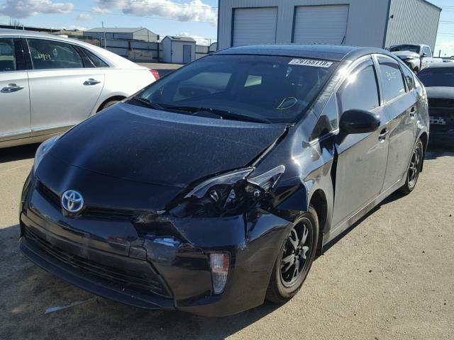 JTDKN3DU1C5500541 - 2012 TOYOTA PRIUS BLUE photo 2