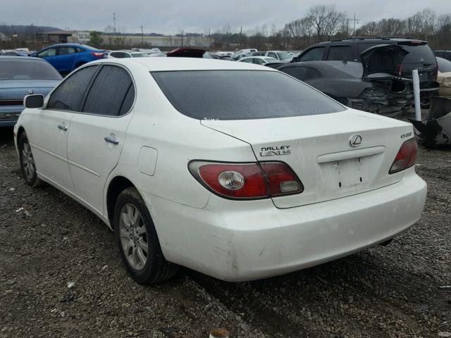 JTHBA30G945007685 - 2004 LEXUS ES 330 WHITE photo 3