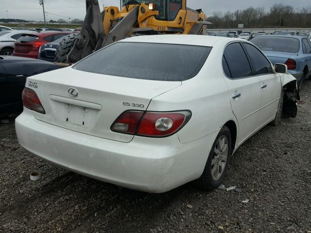 JTHBA30G945007685 - 2004 LEXUS ES 330 WHITE photo 4