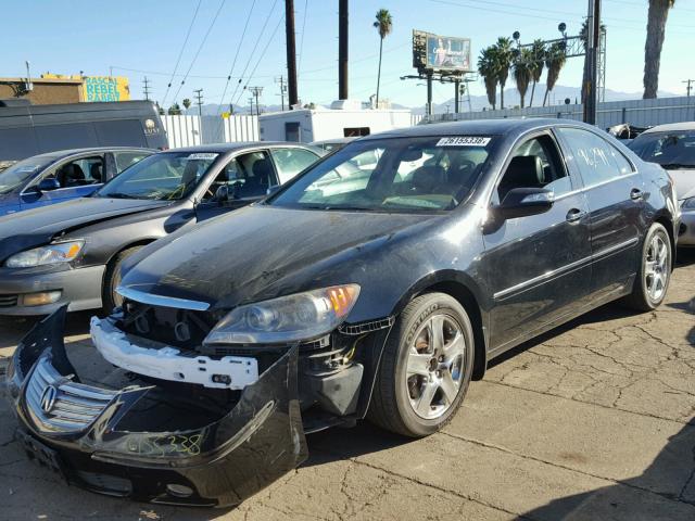 JH4KB16505C012133 - 2005 ACURA RL BLACK photo 2