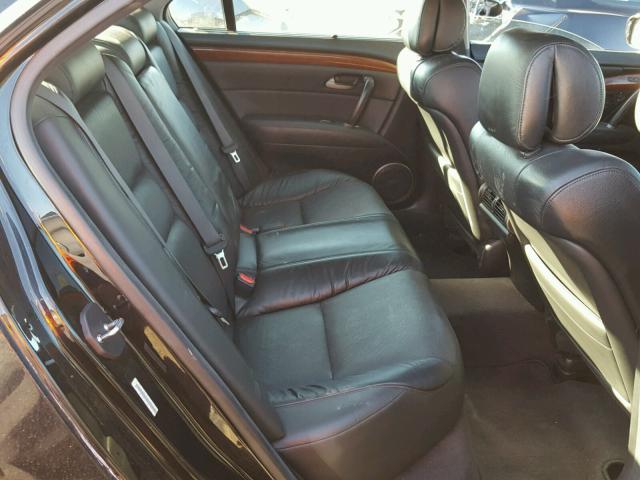 JH4KB16505C012133 - 2005 ACURA RL BLACK photo 6