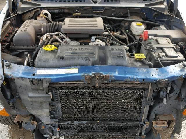 1D7HG48N53S248989 - 2003 DODGE DAKOTA QUA BLUE photo 7