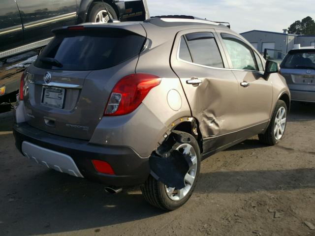 KL4CJFSB6EB718511 - 2014 BUICK ENCORE CON BROWN photo 4