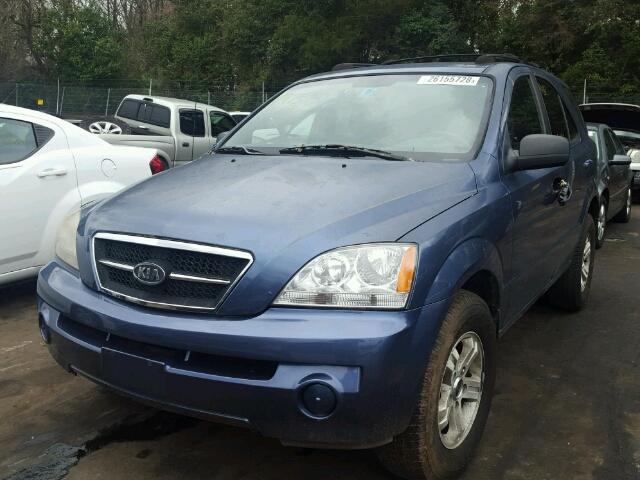 KNDJC733535170484 - 2003 KIA SORENTO EX BLUE photo 2