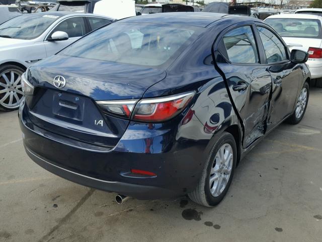 3MYDLBZV1GY110785 - 2016 TOYOTA SCION IA BLUE photo 4