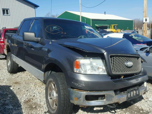 1FTRW14W04KB76955 - 2004 FORD F150 SUPER GRAY photo 1