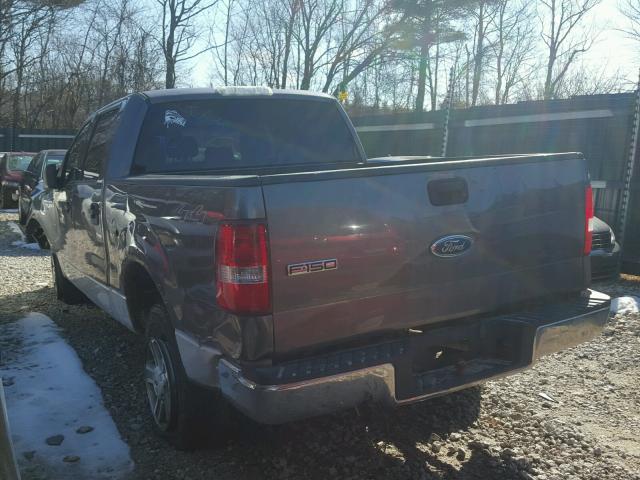 1FTRW14W04KB76955 - 2004 FORD F150 SUPER GRAY photo 3