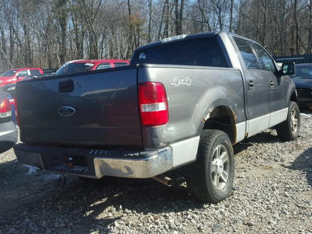 1FTRW14W04KB76955 - 2004 FORD F150 SUPER GRAY photo 4