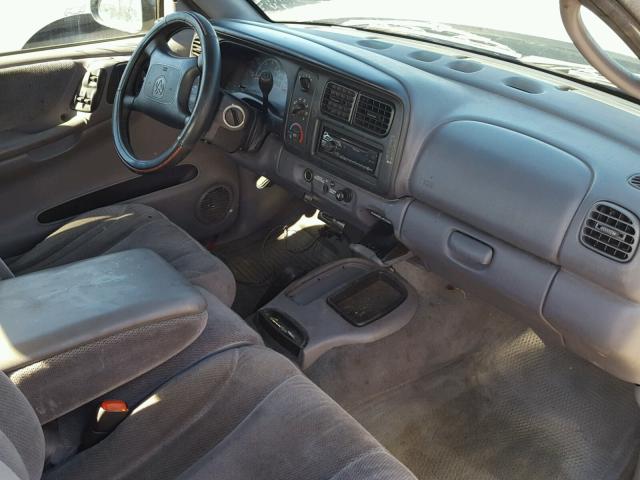 1B7GL22X5YS519587 - 2000 DODGE DAKOTA GRAY photo 9