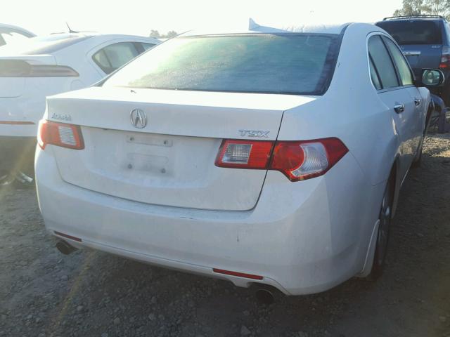 JH4CU2F68AC022870 - 2010 ACURA TSX WHITE photo 4