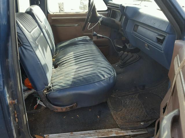 1FTHX2517GKB96707 - 1986 FORD F250 BLUE photo 5