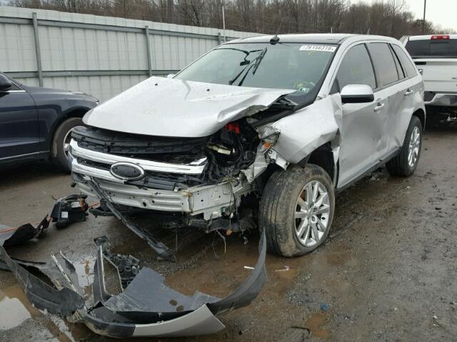 2FMDK4JC8CBA25335 - 2012 FORD EDGE SEL SILVER photo 2