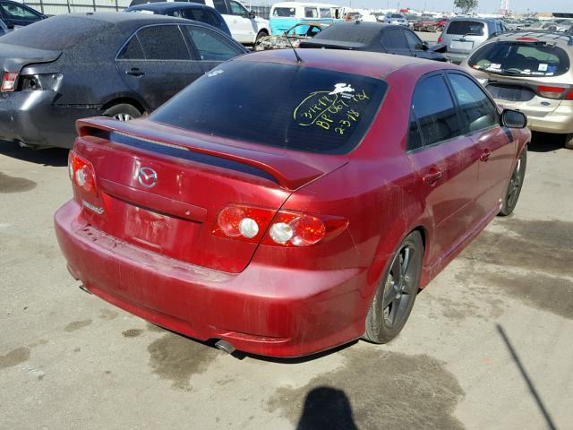 1YVFP80C845N20500 - 2004 MAZDA 6 I RED photo 4