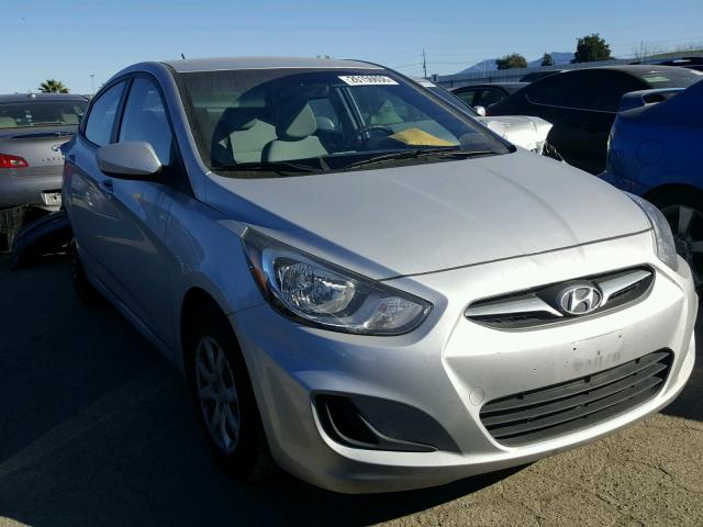 KMHCT4AE2EU758147 - 2014 HYUNDAI ACCENT GLS SILVER photo 1