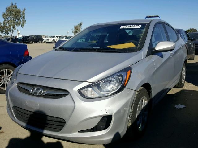 KMHCT4AE2EU758147 - 2014 HYUNDAI ACCENT GLS SILVER photo 2