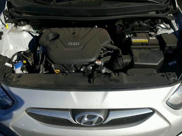 KMHCT4AE2EU758147 - 2014 HYUNDAI ACCENT GLS SILVER photo 7