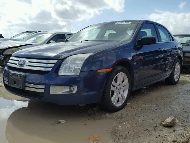 3FAHP08Z57R169853 - 2007 FORD FUSION SEL BLUE photo 2