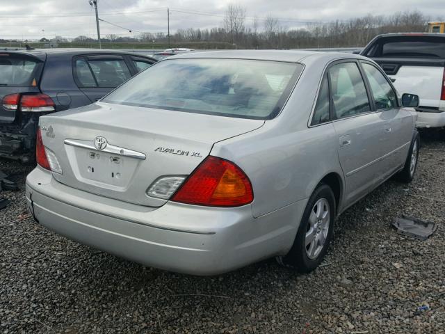 4T1BF28B72U250819 - 2002 TOYOTA AVALON XL GRAY photo 4