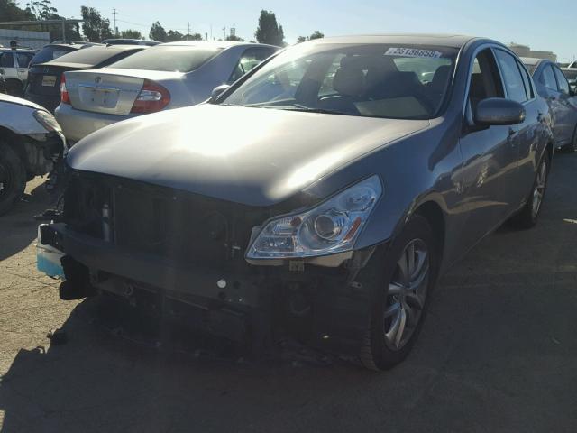 JNKBV61E67M721903 - 2007 INFINITI G35 SILVER photo 2