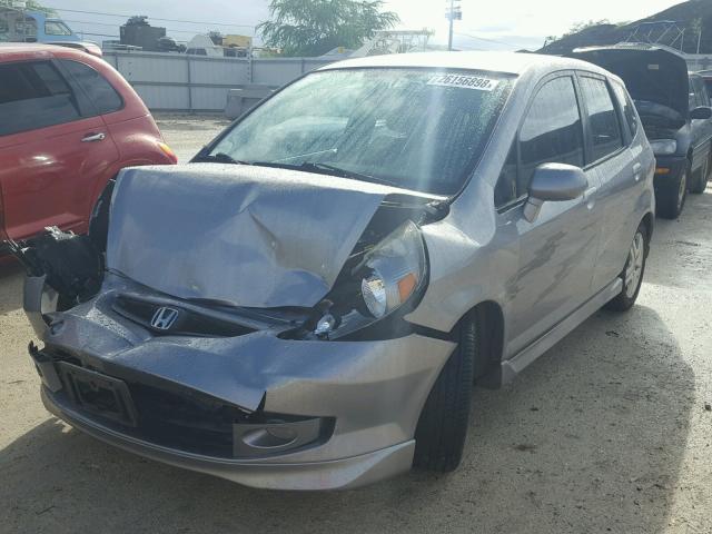 JHMGD38618S036162 - 2008 HONDA FIT SPORT SILVER photo 2