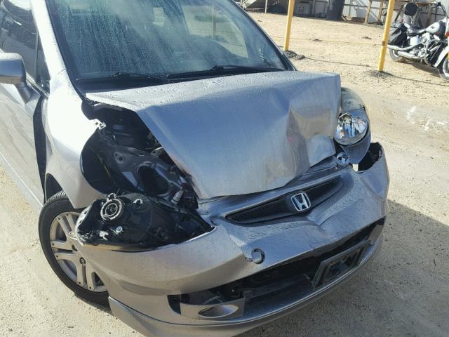 JHMGD38618S036162 - 2008 HONDA FIT SPORT SILVER photo 9