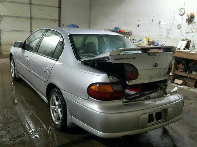 1G1NE52J02M657363 - 2002 CHEVROLET MALIBU LS ვერცხლისფერი ფოტო 3