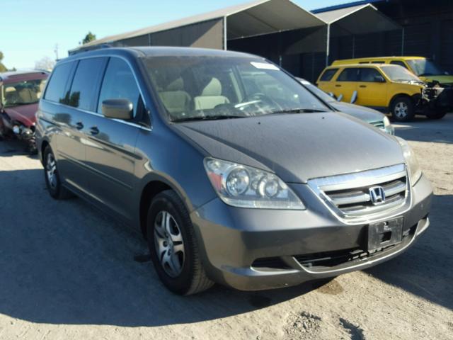 5FNRL38457B414636 - 2007 HONDA ODYSSEY EX GRAY photo 1