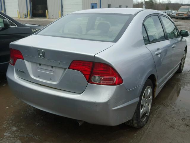 2HGFA15596H501329 - 2006 HONDA CIVIC LX SILVER photo 4