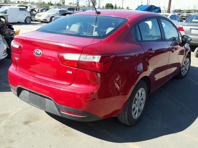 KNADM4A32E6414145 - 2014 KIA RIO LX Կարմիր լուսանկար 4