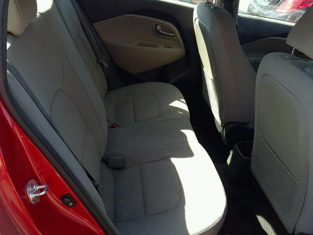 KNADM4A32E6414145 - 2014 KIA RIO LX Կարմիր լուսանկար 6