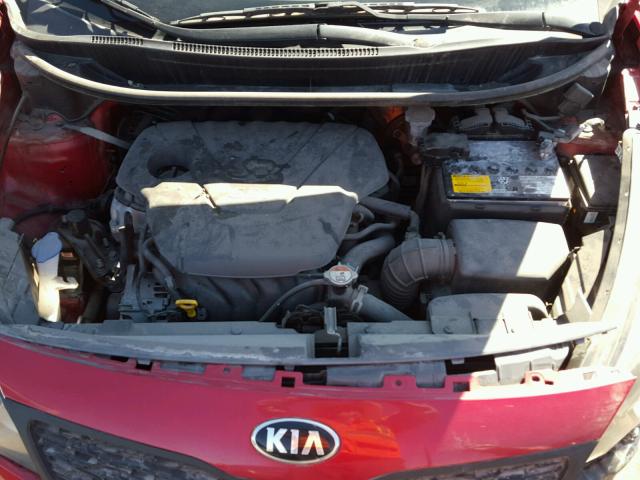 KNADM4A32E6414145 - 2014 KIA RIO LX RED photo 7