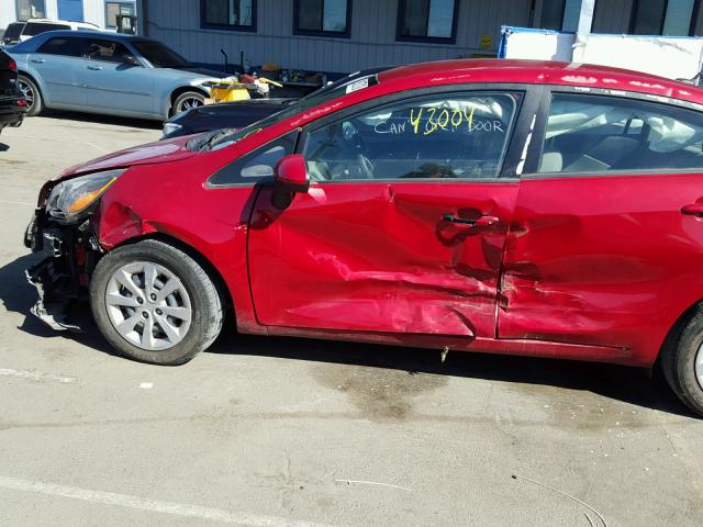 KNADM4A32E6414145 - 2014 KIA RIO LX Կարմիր լուսանկար 9
